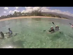 Каяки любовника ясности поликарбоната пластиковых небольших рыбацких лодок СГС ломкие video