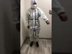 Breathable Disposable Protective Suit , Disposable Chemical Suit Air Permeable