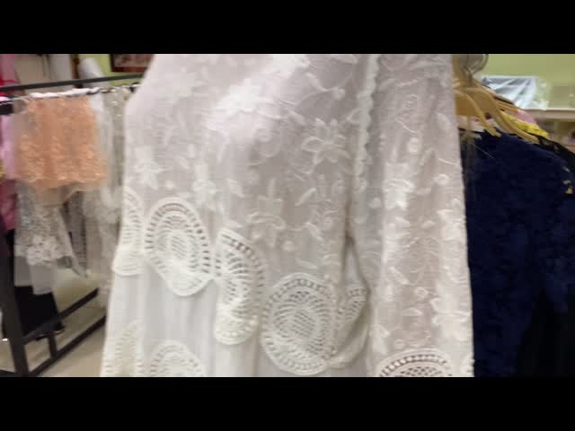 3CM African Mesh Embroidered Bridal Lace / Nylon Or Polyester Wedding Lace Trim