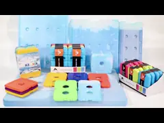 Пузыри со льдом сумки портативного геля подарка крутые обедают холодный пакет для пакетов замораживателя коробки для завтрака голубых video