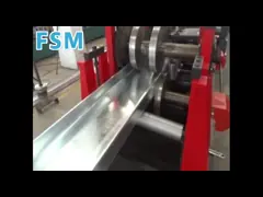 Automatic hydraulic system C Z Purlin Roll Forming Machine With Pre-Punching