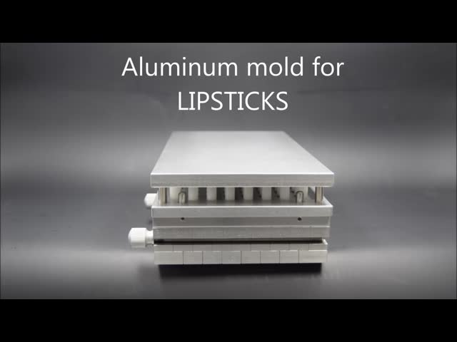 96 Cavities Aluminum Cosmetic Lipstick Holder Mold Tray