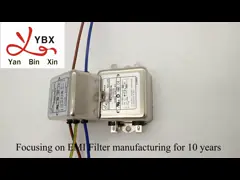 фильтр EMI одиночной фазы шумового фильтра YB12D2 мощьности импульса 10A 2.5KW для бытовых техник video