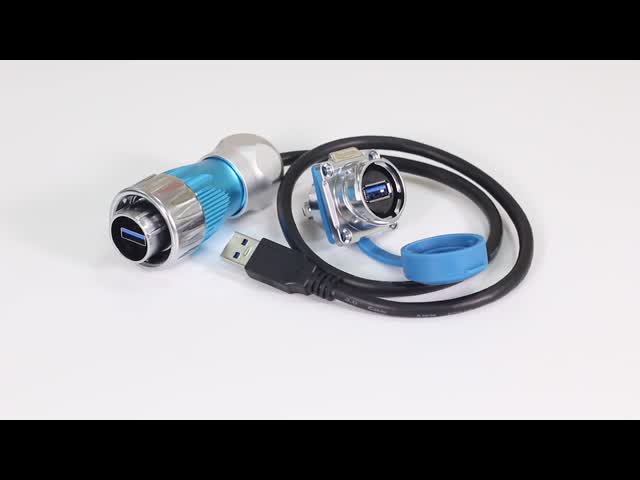 водоустойчивый соединитель УСБ 1.5А включает кабеля гнезда мужской штепсельной вилки штифт ИП67 женского быстрый видео