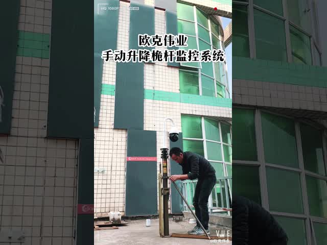 Ручная телескопичная башня антенны света поляка рангоута портативная с треногой/колесами видео