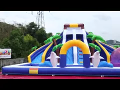 аквапарк скольжения бассейна Платона брезента 0.55мм раздувные video