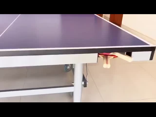 Moveable Sport Tennis Table Foldable UV 25mm Top With Bat And Ball Holder Indoor