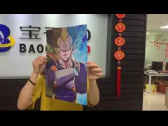 Не токсический линзовидный плакат 3D печатая картину искусства стены Goku video