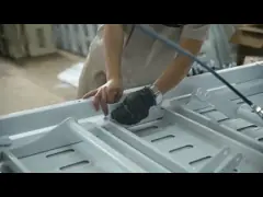 Кровати младенца детской больницы двойного кривошипа кровати металла пробивая поверхностные с 2 функциями (ALS-BB011) video