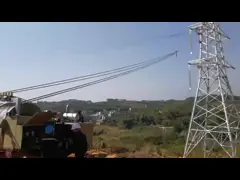 2*40 Hydraulic Tension Machine working in the 500KV stringing site