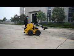 Отчетливо произношенный компакта землекопа канавы Кравлер затяжелитель следа кормила скида небольшого мини с двигателем дизеля Кубота video