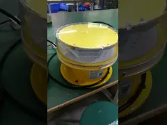 LED Çift Beyaz Kırmızı Orta Yoğunluklu Havacılık Engelleme Hafif UV Korumalı Toz Boyalı
