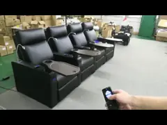 Софа Recliner ткани комнаты прожития СОФЫ с электрическим заголовником video