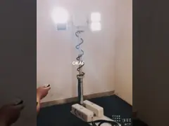 Тележка ДК12В 10А установила сплав системы мониторинга освещения светлой башни алюминиевый video