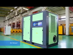 Роторные воздуходувки отработанной воды PLC воздуходувки винта 110KW для глубокой газировки video