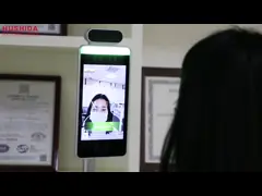 Измерение температуры термометра распознавания лиц камеры 8 дюймов ультракрасное video