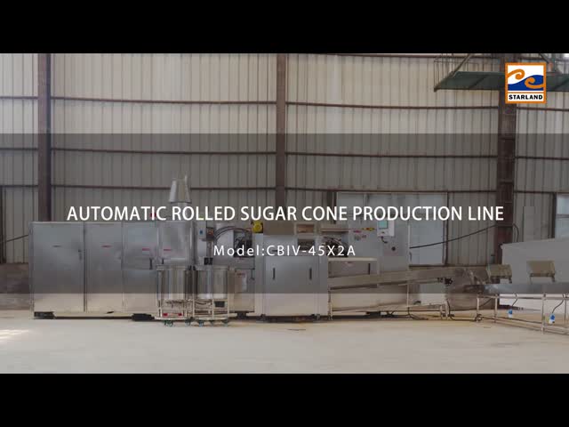 Stainless Steel Ice Cream Cone Production Line High Speed Working 380V