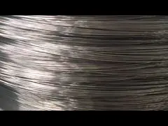 Нержавеющая сталь AISI 316 формируя провод для сплетя прочности на растяжение сетки яркой поверхностной соответствующей video