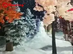 Брызги снега 15KG/H делая машину для спортивной площадки детей video