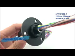 Rings de dérapage électriques rotatifs 12 circuits LPC-1C1202
