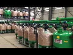 Carbon Steel Automatic Sand Filter Blue Color Customized Voltage With Thick Layer