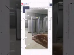 Металлоискатель зоны полного блока развертки тела Multi, металлоискатель Portabl в аэропорте video