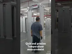 2 в одной прогулке через блок развертки температуры человеческого тела металлоискателя измеряя video