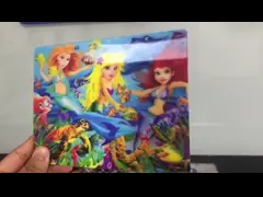 Изображение влияния открыток 3 ЛЮБИМЦА 3Д печатания цвета Пантоне линзовидные габаритное video