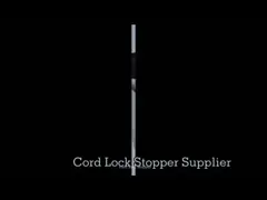 Flat Plastic Cord Stopper For Face Mask , Spring Loaded Cord Lock 9mm Size