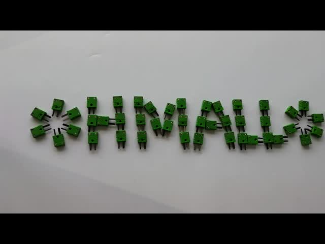 Миниатюрный тип точность термопары платы алюмеля хромеля ИЭК штепсельной вилки соединителя к высокая видео