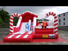 Снеговика скольжения дома прыжка темы зимы прыгуны РОХС ЭН71 раздувного комбинированные video