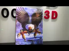 Изготовленным на заказ линзовидным океан сальто 3Д обрамленный изображением/оформление изображения дикого животного крытое video