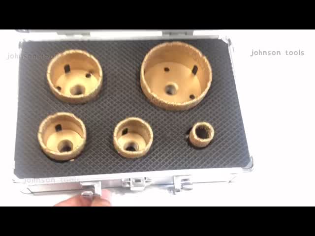 Круглый набор пустотелого сверла диаманта вырезывания 68mm отверстия видео