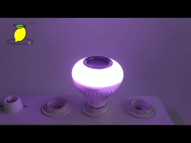 Smart LED Bulb with Bluetooth Speaker Remote Control RGB Colorful Bulb