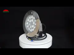 Теплые белые подводные фары СИД, 24V IP68 под водой привели света 9W рыбной ловли video