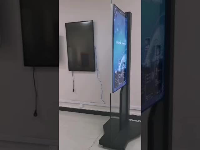 Двойник часов RTC встал на сторону касание 55in Signage цифров взаимодействующее видео