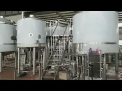 3000 L Craft Beer Brewing Equipment With Brushed Stainless Steel Surface