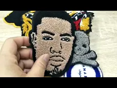 Image Chenille Embroidery Patches Custom No Minimum Size 10cmX6cm