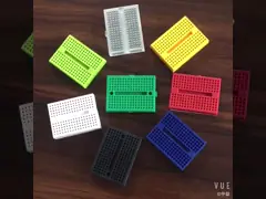China White ABS Metal Reed Test Breadboard Electronics 1580 Tie - Point Universal Printed Circuit Board supplier