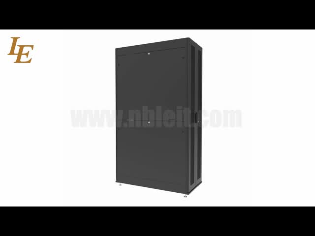 Шкаф 18 шкафа черного шкафа сервера держателя пола цвета полноразмерный - высота 47У видео