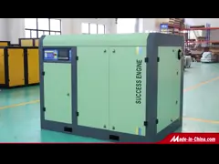 Компрессор винта масла легированной стали 22KW 10bar впрыснутый несвязанной водой video