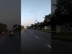 Афиша П6 улицы дороги на открытом воздухе привела беспроводную лампу поляка рекламы video