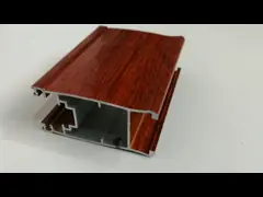 6063 Wood Finish Aluminium Profiles Heat Transfer Wood Grain Profiles