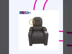 Одно место изогнутое УСИТ софы Реклинер подлокотника электрической роскошное современное Стлыле video