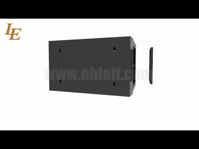 Плоская упаковка 19 дюймов 6U 9U Комната Сетевой сервер Раковина Кабинет Стенная установка Ограждение видео