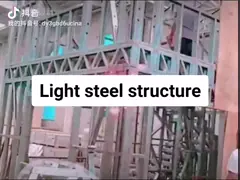 Prefabricated house building by light gauge steel