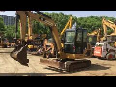 Подержанный 5.5км/Х экскаватор Кравлер КАТ 306Д 6т мини video