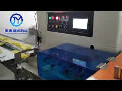 Автоматическая машина упаковки подачи подушки, ежедневная необходимая машина обруча подачи video