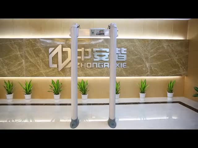 24 зоны 7 дверной рамы металлоискателя дюймов двери металлоискателя видео