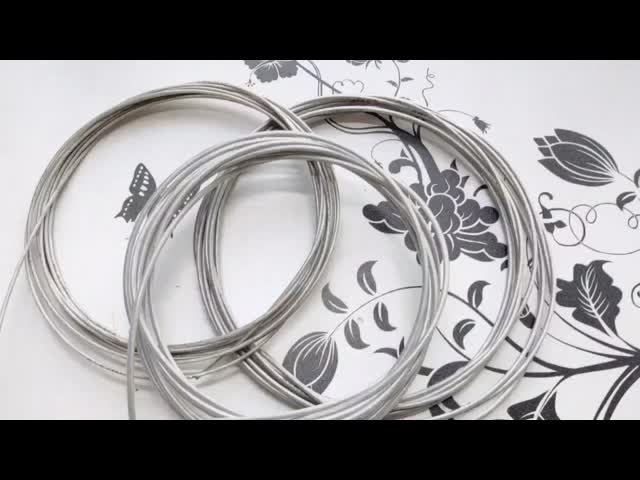 Невидимая веревочка нейлона веревочки провода нержавеющей стали гриля видео